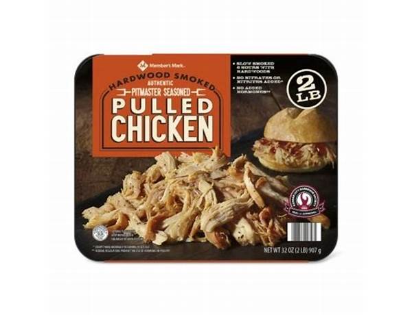 Hardwood smoked pulled chicken food facts
