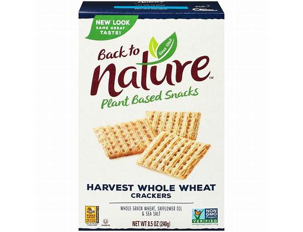 Harvest whole wheat crackers ounces food facts