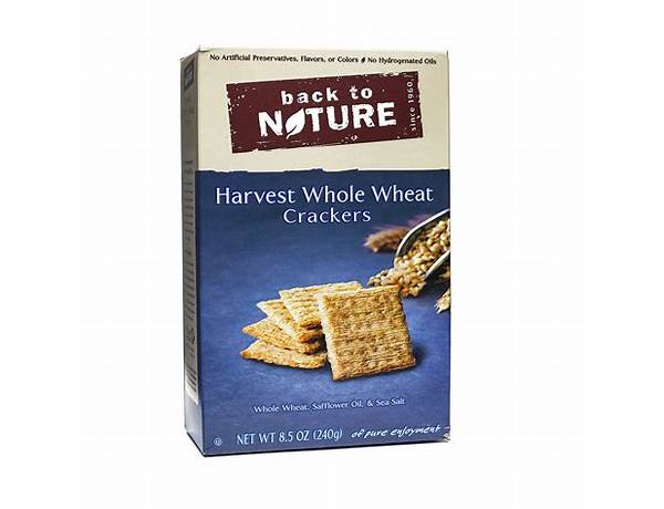 Harvest whole wheat crackers ounces ingredients