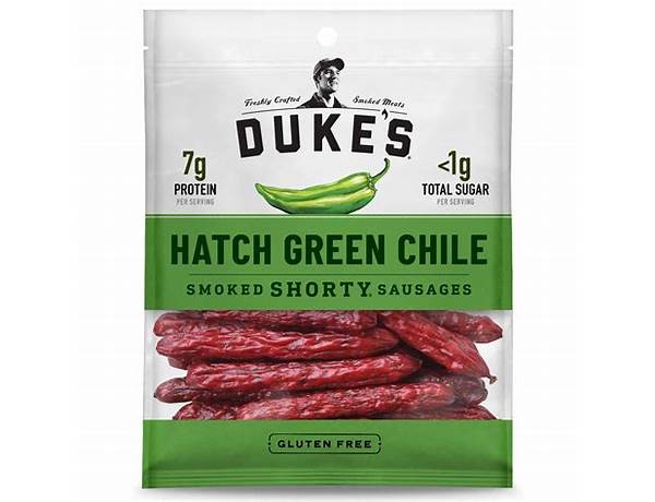 Hatch green chile smoked shorty sausages, hatch green chile ingredients