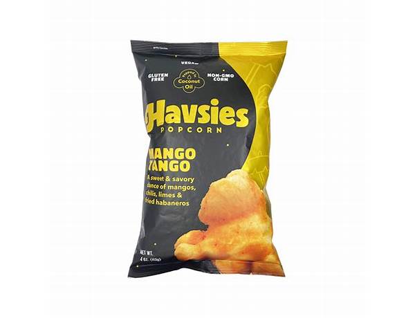 Havsies popcorn food facts