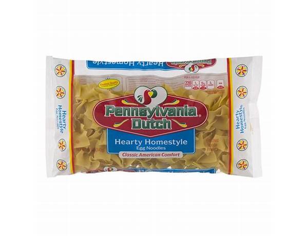 Hearty homestyle egg noodles food facts