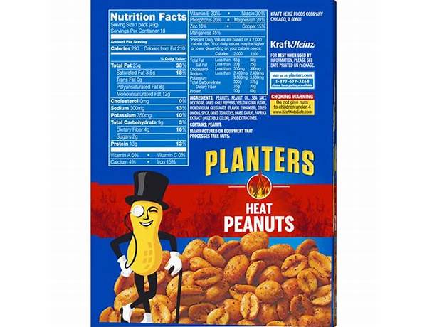 Heat peanuts nutrition facts