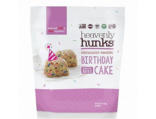 Heavenly hunks birthday cake food facts