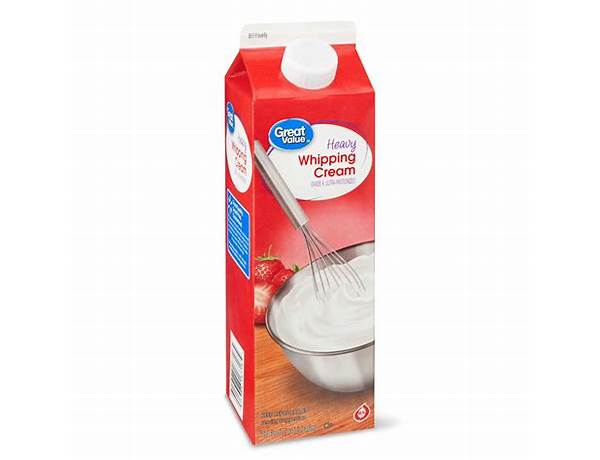 Heavy, whipping cream ultra pasteurized food facts