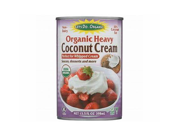 Heavy coconut cream food facts