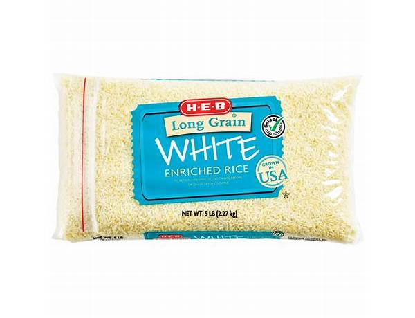 Heb long grain white enriched rice food facts