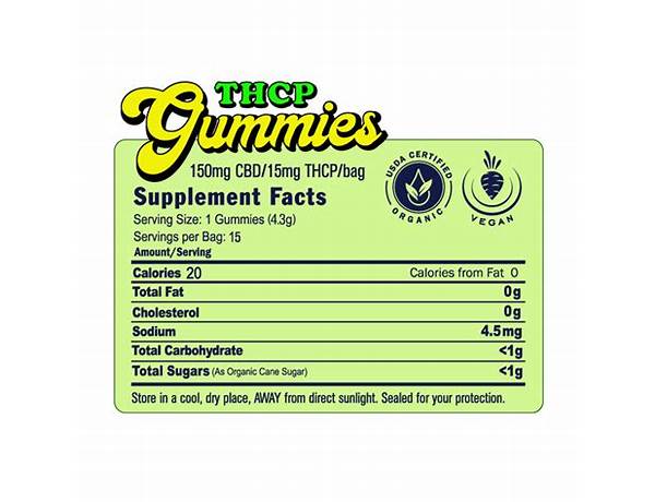 Hemp gummies nutrition facts