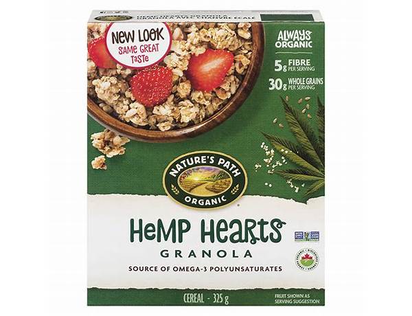 Hemp hearts granola food facts