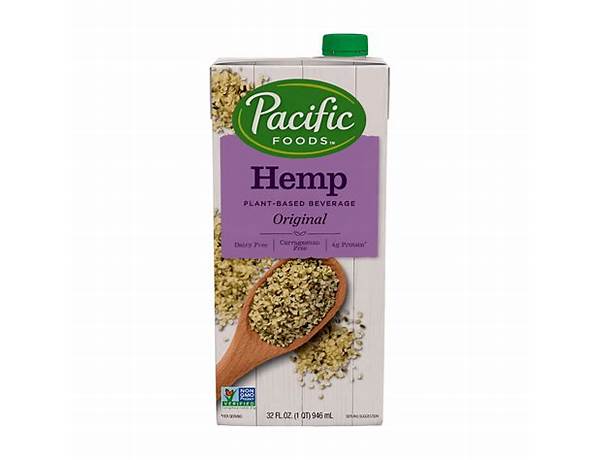 Hemp original plantbased beverage food facts