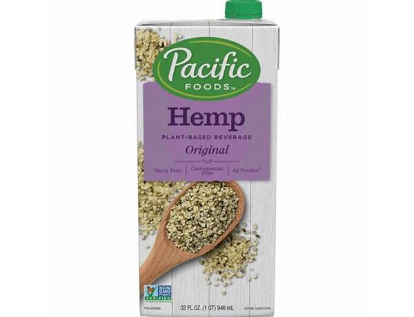 Hemp original plantbased beverage ingredients