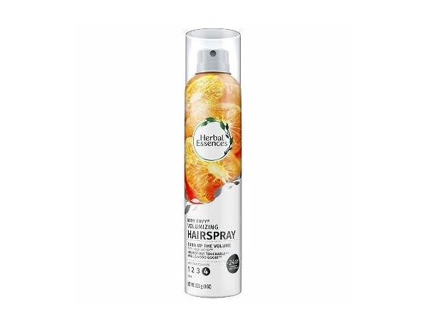 Herbal essence hairspray nutrition facts
