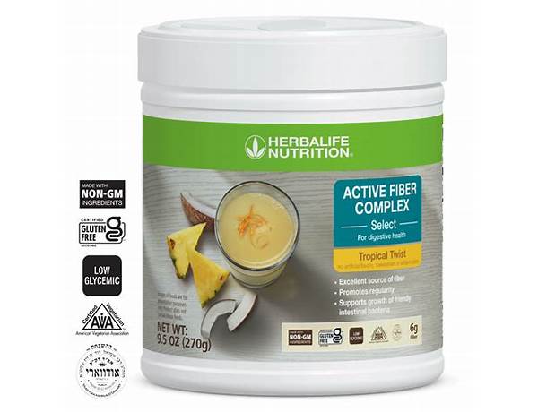 Herbalife active fiber complex select food facts