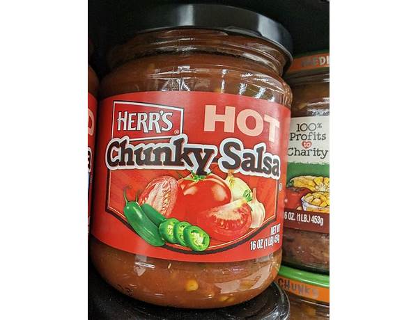 Herr's chunky hot salsa food facts