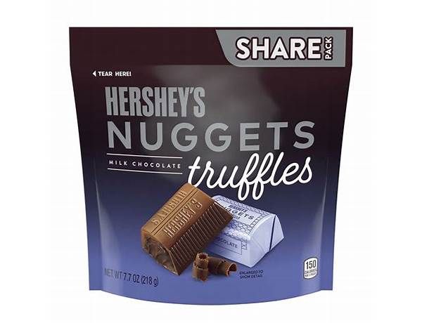 Hersey's nuggets truffles milk chocolate food facts