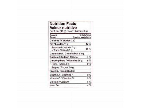 Hershey 4ct chocolate nutrition facts