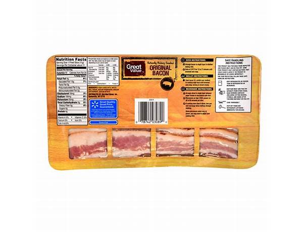 Hickory smoked sliced bacon food facts