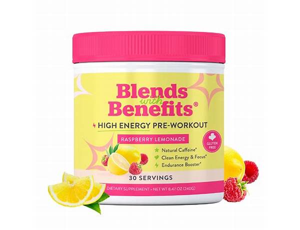 High energy pre-workout raspberry lemonade nutrition facts