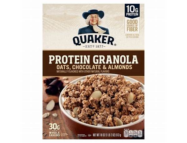 High protein granola choc almond food facts