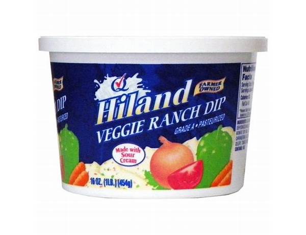Hiland, veggie ranch dip ingredients