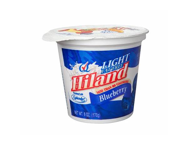 Hiland fat free blueberry yogurt ingredients