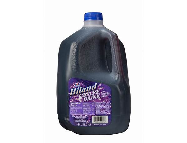Hiland gallon grape drink food facts