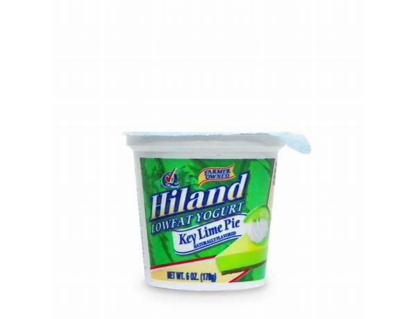 Hiland key lime yogurt food facts