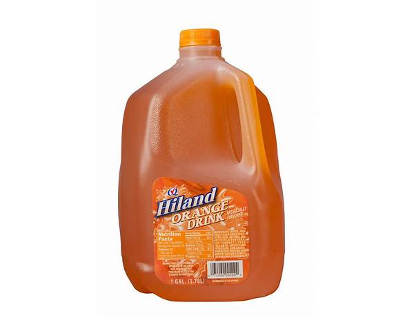 Hiland orange drink gallon food facts