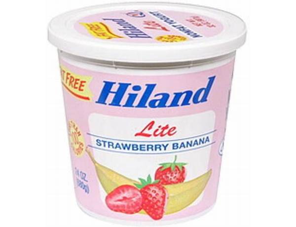 Hiland strawberry banana yogurt food facts