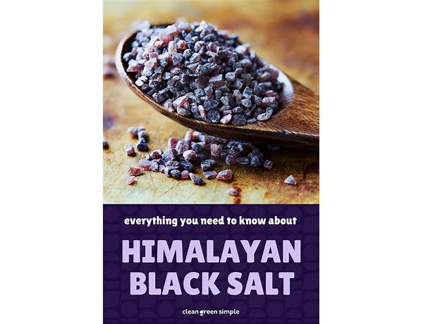 Himalayan black salt ingredients