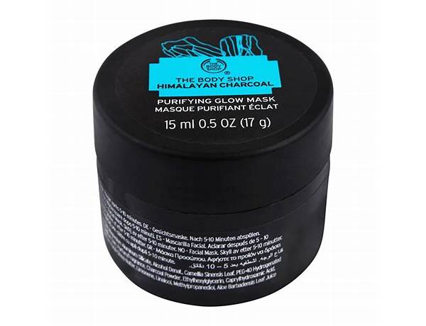 Himalayan charcoal face mask 15ml ingredients