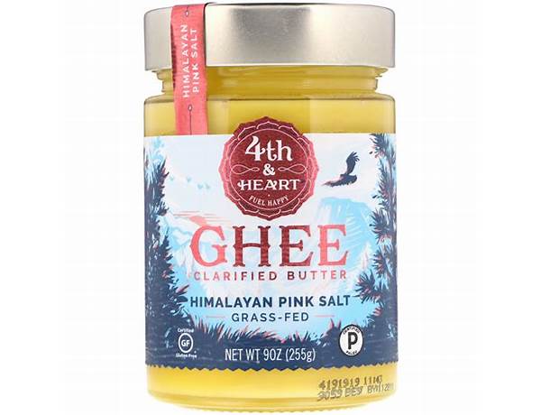 Himalayan pink salt grassfed ghee butter by ounce ingredients