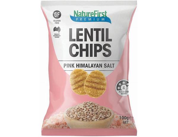Himalayan pink salt lentil chips food facts