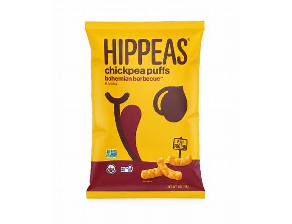 Hippeas bohemian barbecue chickpea puffs food facts