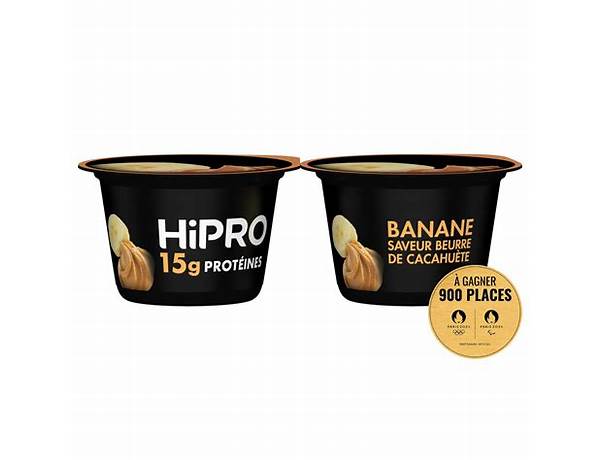 Hipro banane beurre de cacahuète ingredients