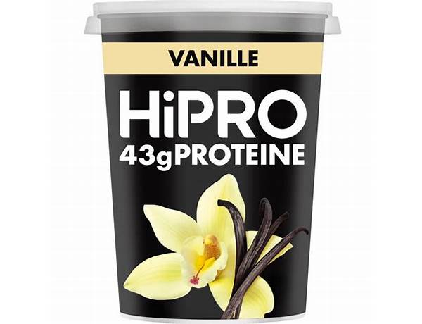 Hipro vanille ingredients