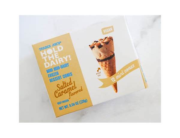 Hold the dairy! mini frozen dessert cones salted caramel food facts