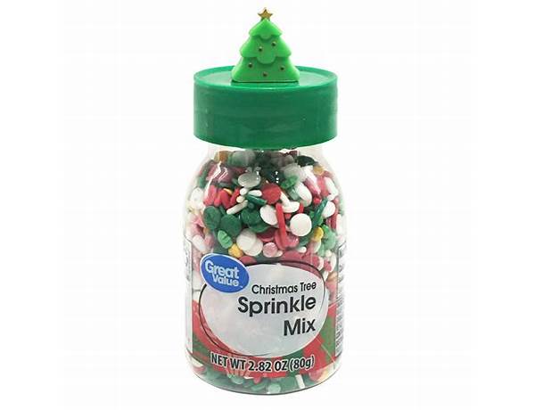 Holiday mix sprinkle toppers food facts