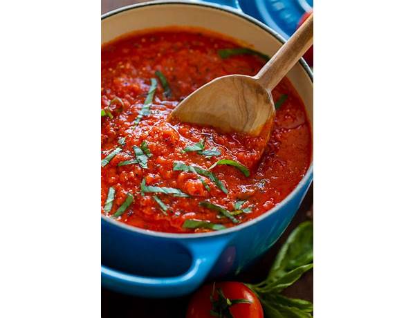 Home made marinara food facts