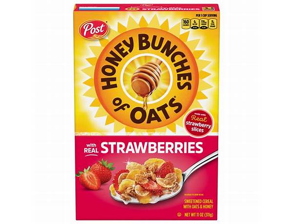 Honey bunches of oats with real strawberries food facts