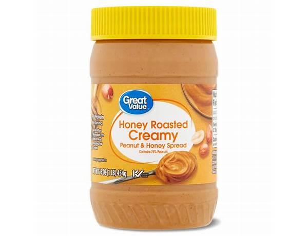Honey creamy roasted peanut spread ingredients