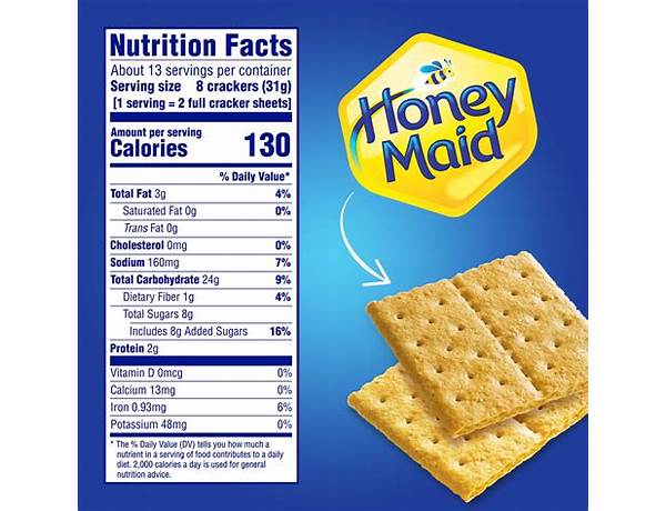 Honey flavored graham crackers ingredients