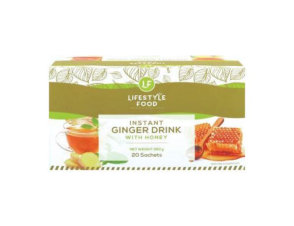 Honey ginger instant tea drink with hibiscus food facts