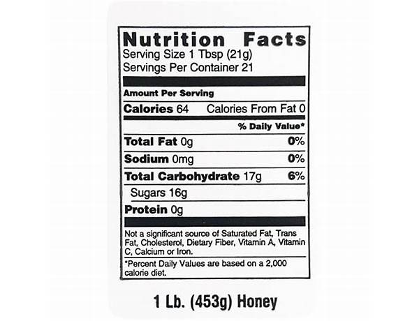 Honey marzipan nutrition facts