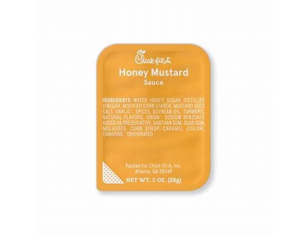 Honey mustard packets food facts