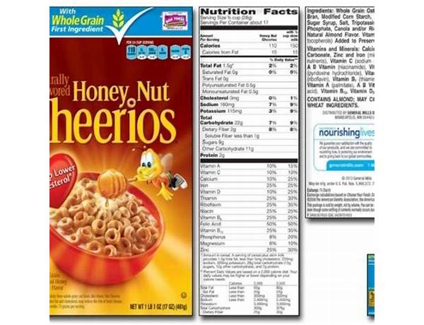Honey nut cheerios food facts
