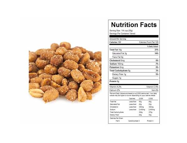 Honey roasted peanuts nutrition facts