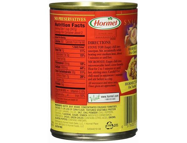 Hormel foods nutrition facts