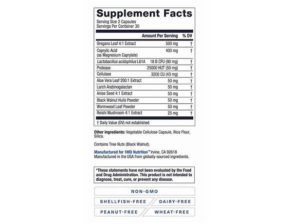 Hormonious nutrition facts