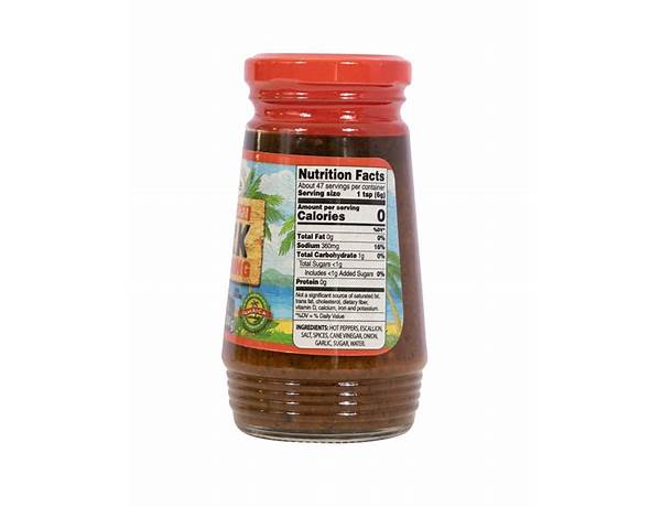 Hot jerk seasoning nutrition facts